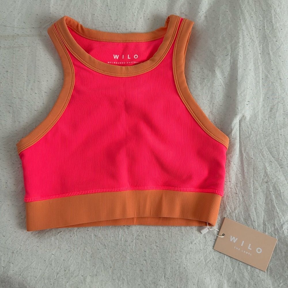Wilo Rib Contrast Long Racer Bra